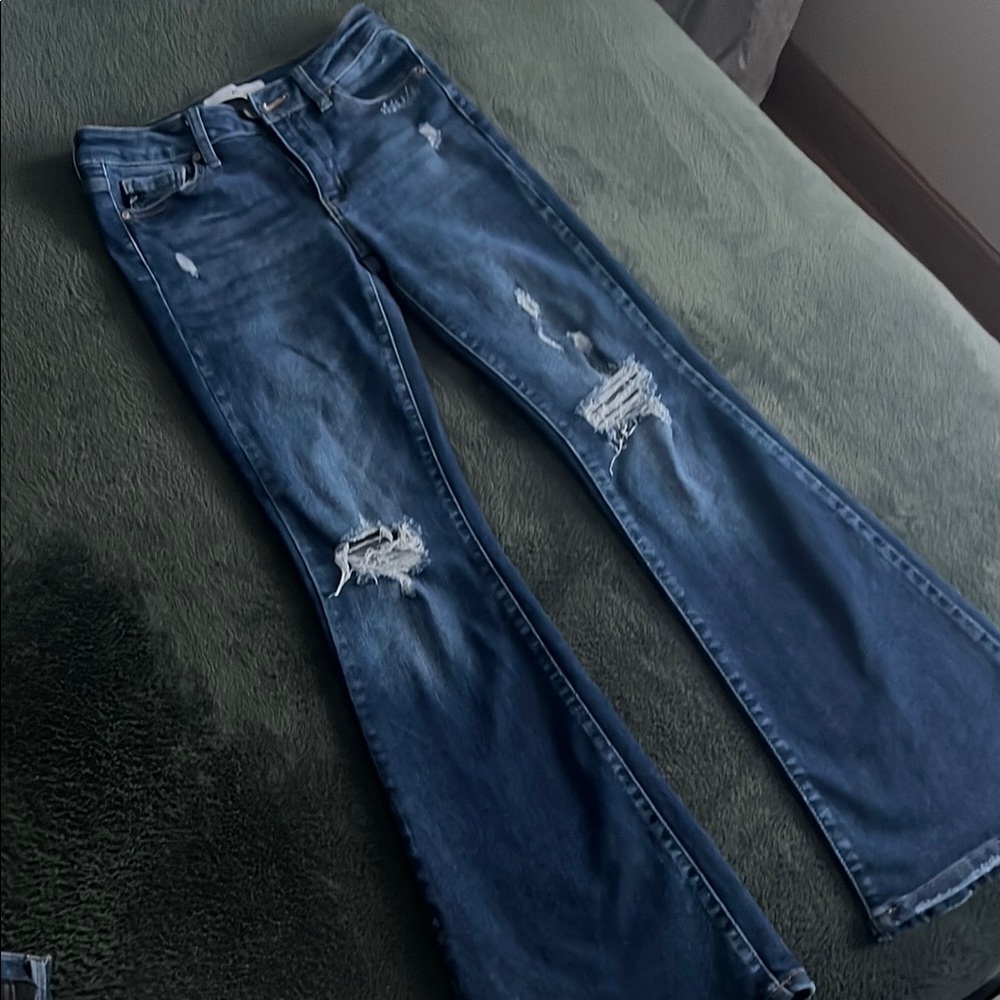 Distressed Blue Jeans for Women
